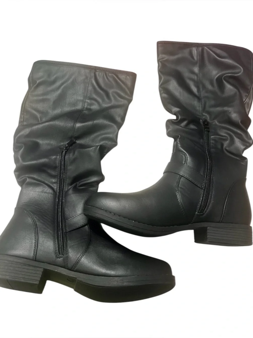 Journee collection black knee high boots